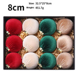 INS VELVET WRAPPED CHRISTMAS BALL GIFT SET_CWMM9866