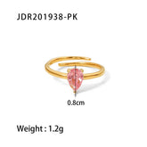 FRENCH FASHIONABLE DROP SHAPE ADJUSTABLE RING_CWAJE1399