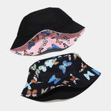 COLORFUL BUTTERFLY PATTERN BUCKET HAT_CWAH1649