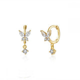 MULTICOLOR BUTTERFLY SIMPLE TEMPERAMENT EARRINGS_CWAJE1721