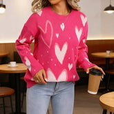 Valentines Day Love Jacquard Loose Knitwear