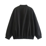 Urban Casual Loose Solid-Color Pilot Jacket Coat