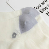 RETRO PLAID FLORAL COTTON SOCKS_CWMS0645