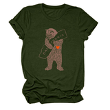 FUNNY BEAR SHORT SLEEVE T SHIRT FOR HER_CWTTS1505