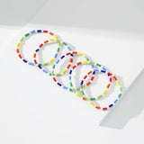 BOHO BEADED ANKLET SET CRYSTAL GLASS BEADS_CWMM6354