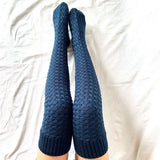 NEW AUTUMN AND WINTER LONG OVER THE KNEE SOCKS_CWMS0861