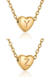 Heart Alphabet Initials Pendant Necklace_Cwaje220