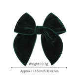 Vintage Christmas Bow Tail Hair Clip For Girls