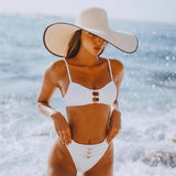 BIKINI NEW SOLID COLOR SPLIT SWIMSUIT_CWMW0264