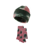 NEW WOOL TIE DYE GLOVES AND HAT TWO PIECE SET_CWMM2864