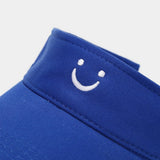 CUTE SMILE EMBROIDERED VISOR SUMMER SUN HAT_CWAH3289