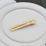 ACETATE HOLLOW SQUARE HAIR CLIP DUCKBILL BANG PIN_CWAHA2624
