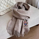 BRITISH PLAID BEAR SCARF UNISEX WINTER WARM WRAP_CWASC1496