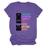Trendy Womens Tee With Kindness Slogan