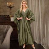 POLYESTER GOLD BEACH KAFTAN RESORT ROBE_CWMM6145