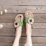 Sunflower Flip-Flops Non-Slip Slippers For Womens_Cwshs0676