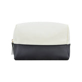 CONTRAST STITCHING CANVAS WASHING COSMETIC BAG_CWAB1083