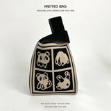 Cartoon Animal Series Knitted Handbag_Cwab2372