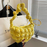 VELVET FUZZY PUFFY CLOUD SHOULDER BAG_CUAB00510
