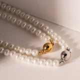 NICHE PEARL FRENCH LIGHT LUXURY NECKLACE_CWAJE1430