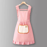 HOUNDSTOOTH SOLID COLOR WATERPROOF WORK APRON_CWMM6792