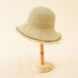 NEW STYLE RAW EDGE SUN BUCKET HAT_CWAH1423