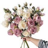 BURNT EDGE SHEENA ROSE BOUQUET FOR WEDDING DECOR_CWMM6526