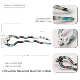 Wavy Acetate Retro Hairpin Hair Accessories