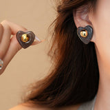 LOVE ROUND BEADS ELEGANT AND FASHIONABLE EARRINGS_CWAJE2360