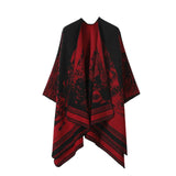 FAUX CASHMERE SHAWL WARM CAPE OUTER SCARF_CWASC2171