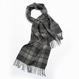 NORDIC PLAID WOOL SCARF WARM WINTER COUPLE WRAP_CWASC2357