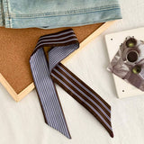 Trendy Striped Scarf Hair Wrap Bag Tie_Cwasc02986