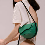 Semi-Circular Contrasting Shoulder Crossbody Bag_Cwab1931
