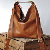 RETRO PU HANDBAG LEATHER BACKPACK FOR WOMEN_CWAB0563