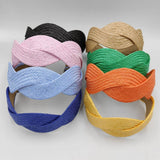 FASHION SOLID COLOR STRAW HEADBAND_CWAHA1674