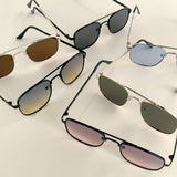 FLAT TOP FRAME SQUARE SUNGLASSES_CWASG0076