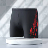 MENS HIGH WAIST QUICK DRY SWIM TRUNKS PLUS SIZE_CWMM6765