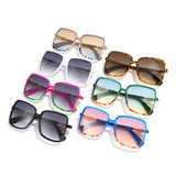 LARGE SQUARE FRAME MULTI COLOR COLORFUL SUNGLASSES_CWASG0424