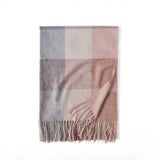 Winter Thick Warm Shawl Knit Large Plaid Scarf