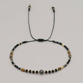 RICE BEAD HAND WOVEN SEMI PRECIOUS STONE BRACELET_CWMM3801