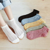 Women'S Solid Color Mesh Breathable Socks_Cwms2041