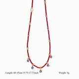 ORIGINAL NATURAL STONE NECKLACE WITH STEEL PENDANT_CWMM8832