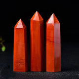 RED JASPER CRYSTAL POINT HEX TOWER_CWMM8126