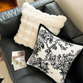 PLUSH THROW PILLOW COVER FOR SOFA LUMBAR SUPPORT_CWMM7701