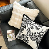 PLUSH THROW PILLOW COVER FOR SOFA LUMBAR SUPPORT_CWMM7701