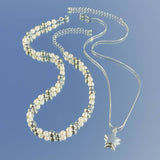 BEADED NECKLACE WITH STAR SHAPED PENDANT TASSELS_CWAJE1158