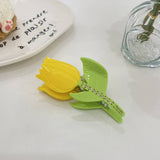 RHINESTONE FLOWER HAIR CLAW TULIP SUNFLOWER CLIP_CWAHA0966