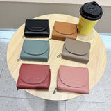 New Solid Color 3-Fold Wallet With Flip Cover_Cwab06253