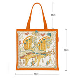HEART SADDLE CANVAS TOTE BAG FOR WOMEN_CWAB5129