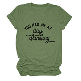 Women Summer Tee Day Drinking Quote Shirt_Cwttsl0491